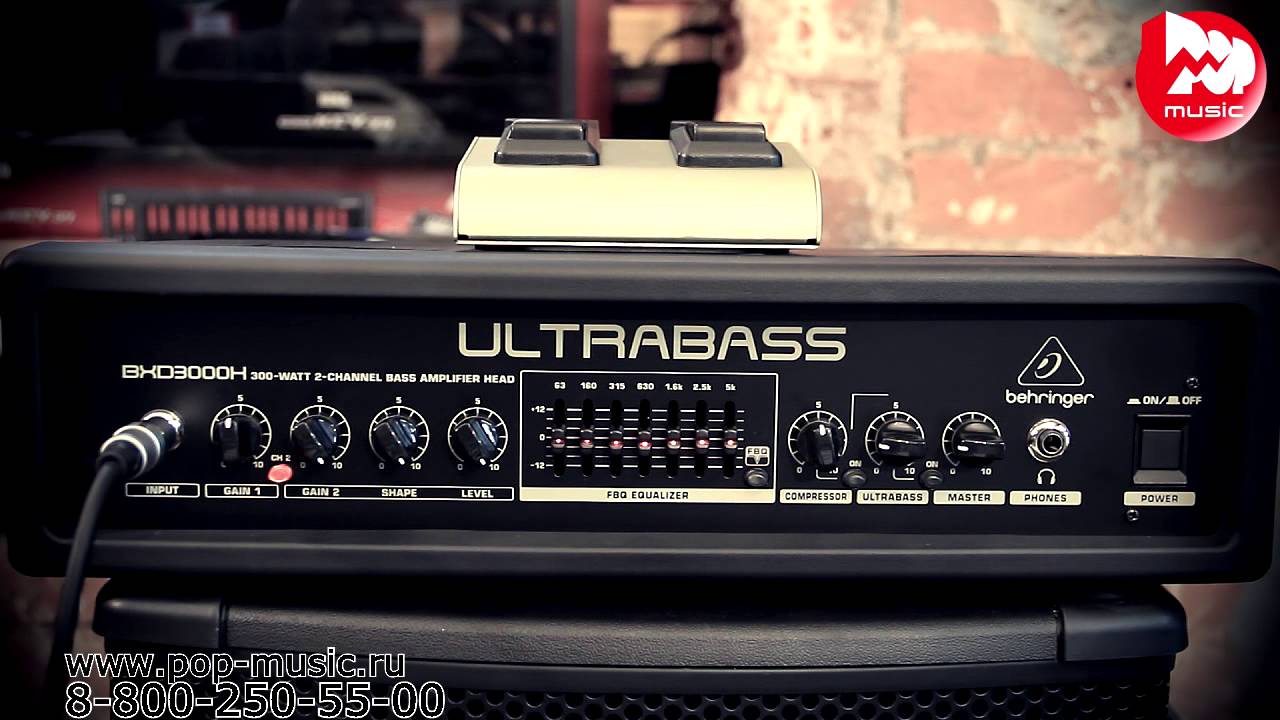 БАСОВЫЙ УСИЛИТЕЛЬ BEHRINGER BXD3000H ULTRABASS