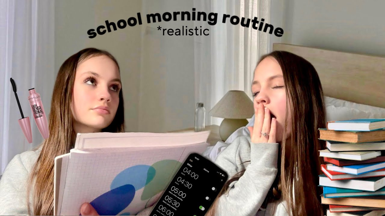 realistic SCHOOL MORNING ROUTINE🌅 winter edition❄️ #schoollife #morningroutine #foryou #grwm #teen 