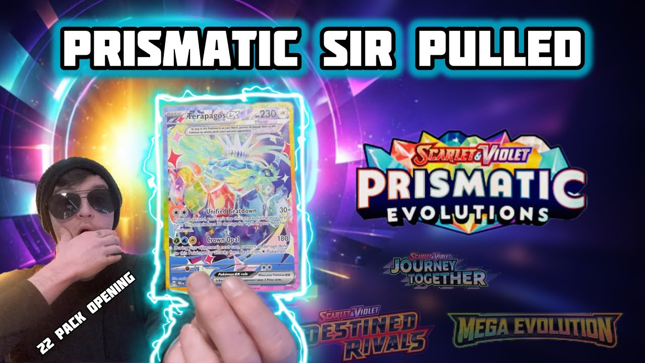 SIR from Prismatic Evolutions during our Mega Venusuar EX Premium collection box opening!!!