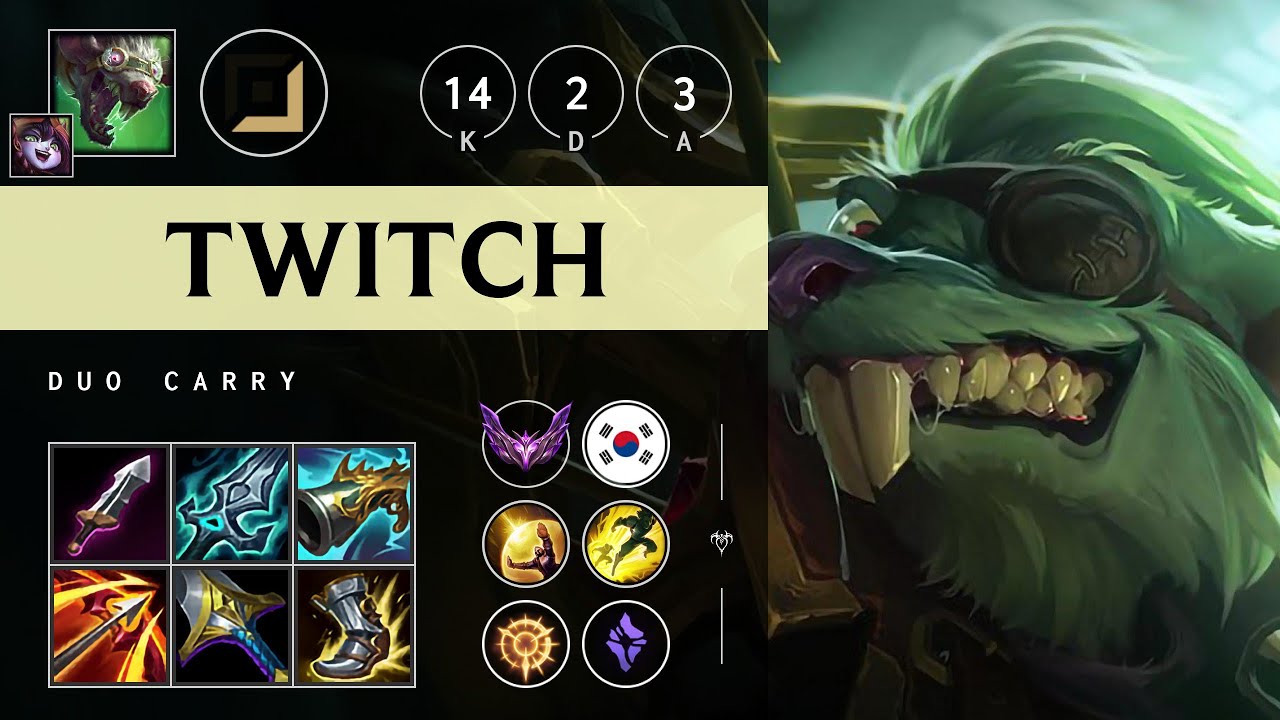 Twitch ADC vs Jhin: Legendary - KR Master Patch 14.21