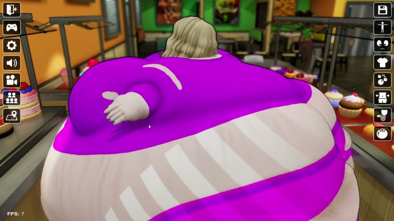 The Snackrooms: Violet getting immobile at the restaurant buffet