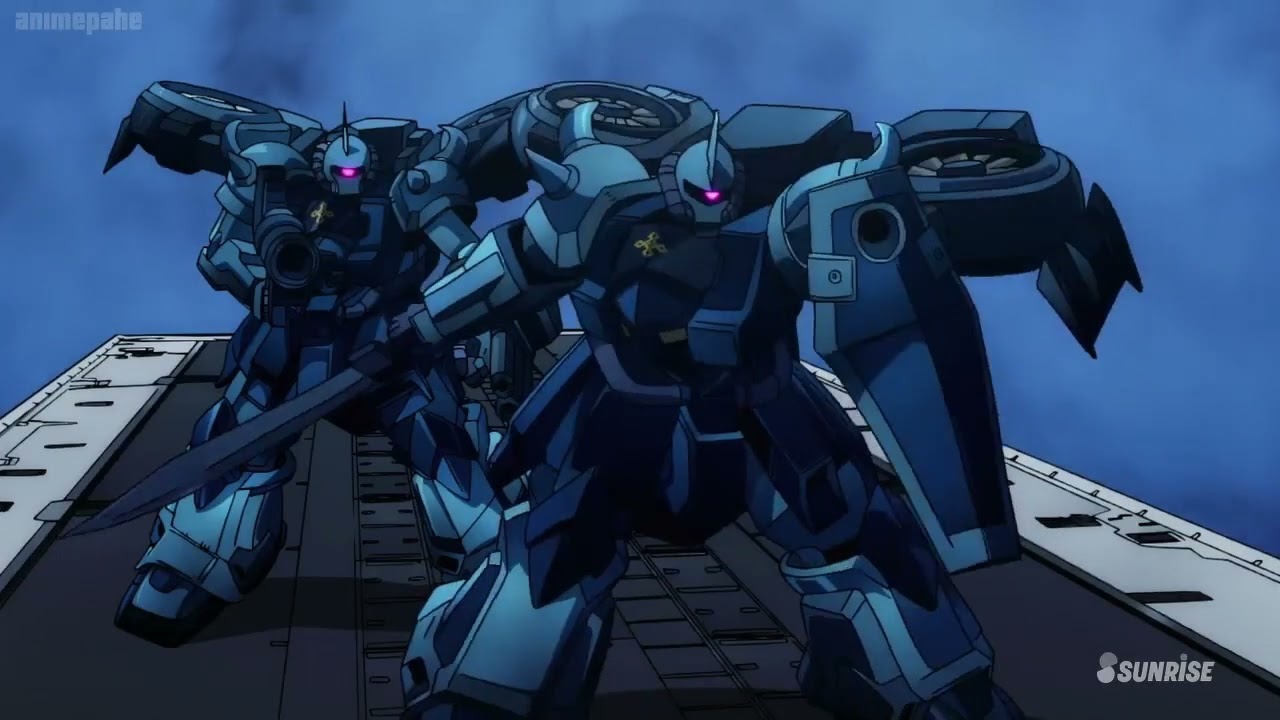 Gundam Thunderbolt  Bandit Flower Carrier Battle
