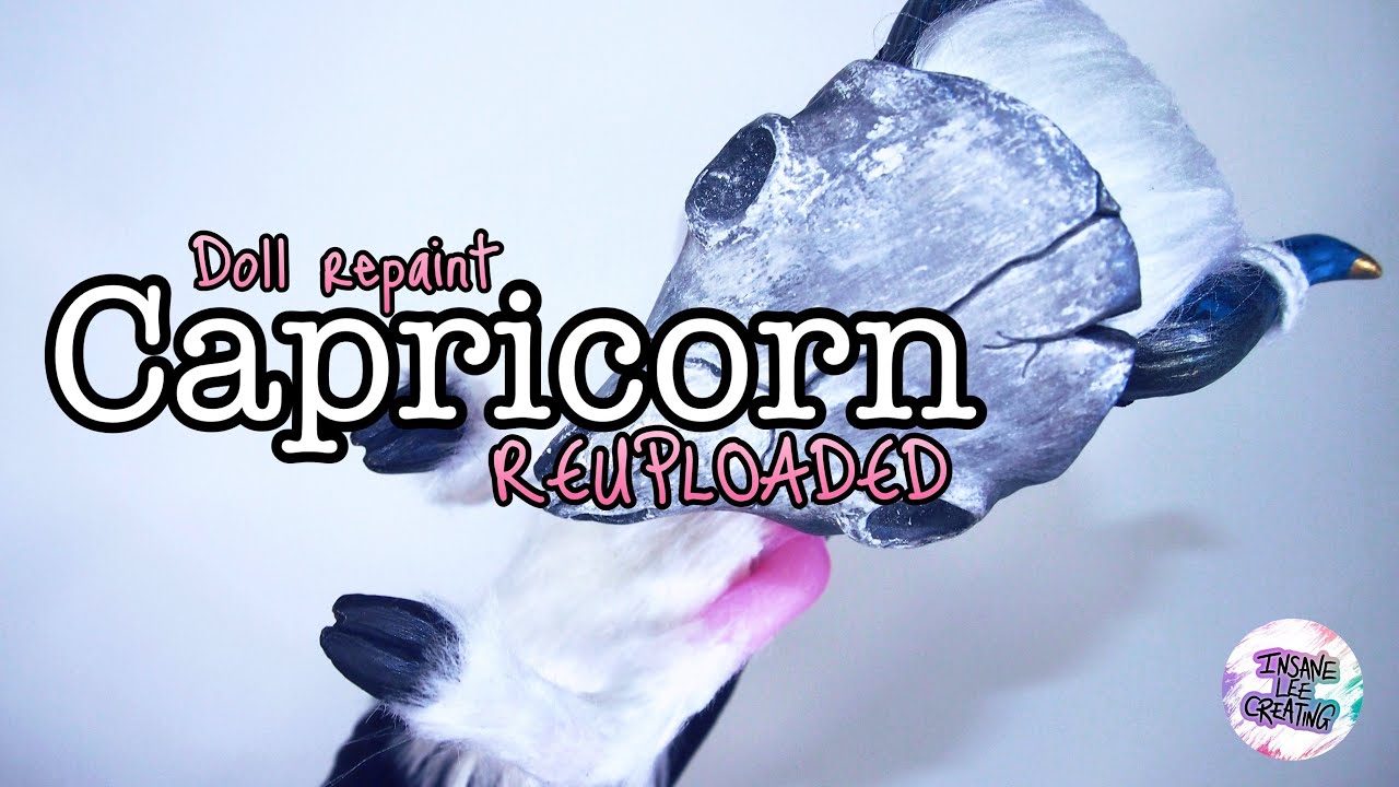Capricorn Monster high Doll Repaint! REUPLOAD! Custom zodiac