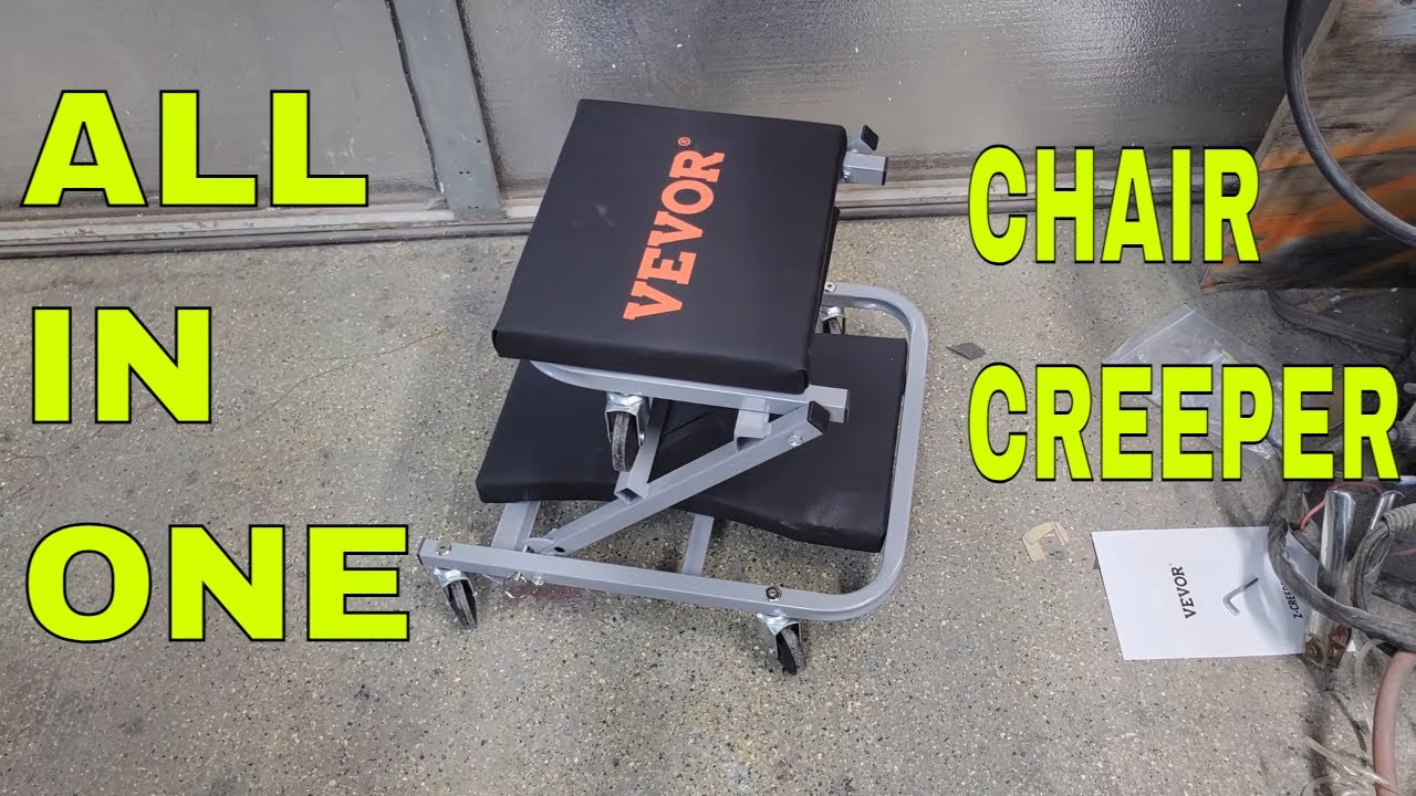 VEVOR 2 in 1 Z Creeper Seat Rolling Chair Auto Mechanics