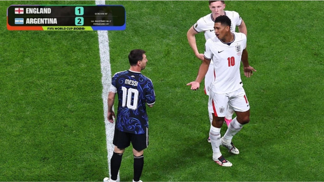 Messi vs England | Masterclass Compl&egrave;te | 2 Passes D&eacute;cisives | HD