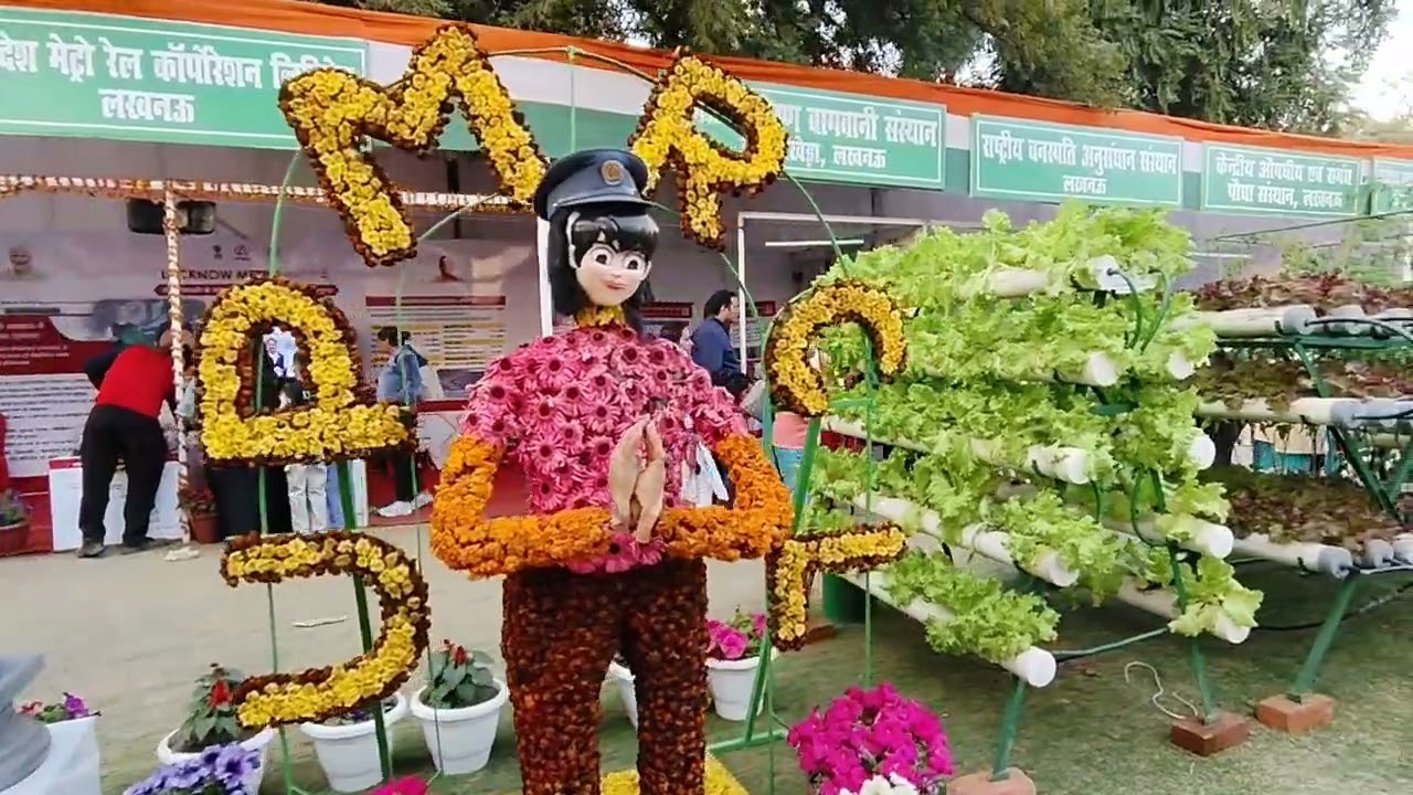 Flower show at Raj Bhavan Lucknow 