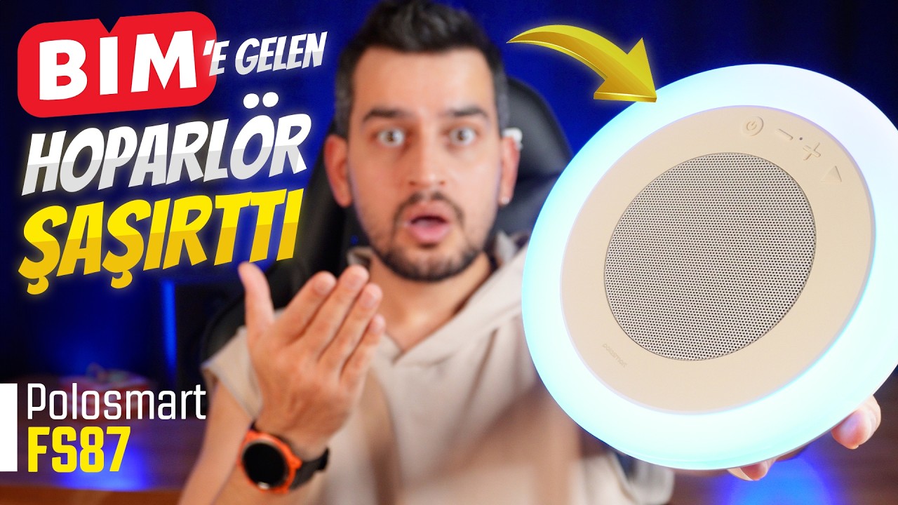 BİM'e Gelen IŞIKLI MIŞIKLI Hoparlörü Aldım! 🔥 Polosmart FS87 Bluetooth Hoparlör İncelemesi