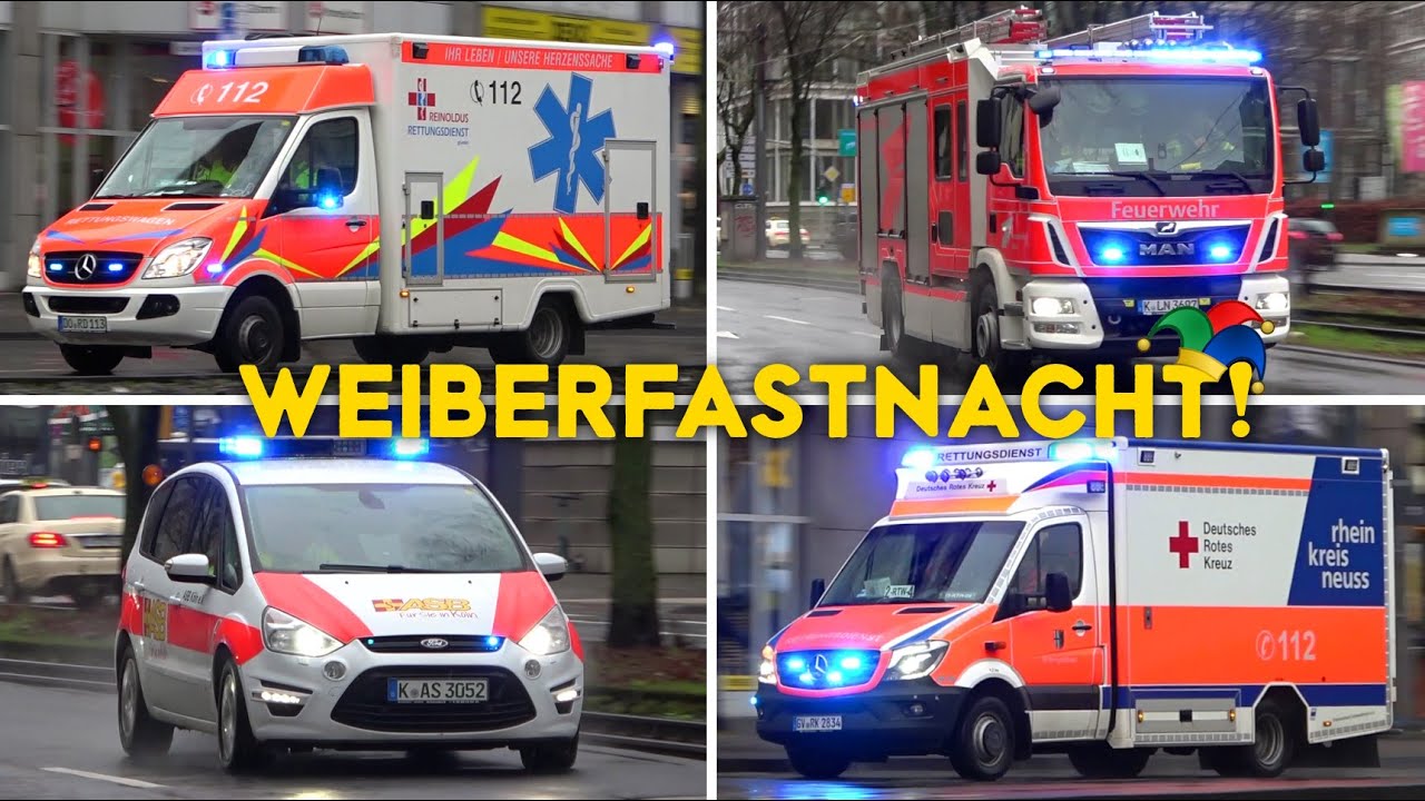 [WEIBERFASTNACHT in KÖLN!] - AUSNAHMEZUSTAND | Einsatzfahrten an Karneval 2024!