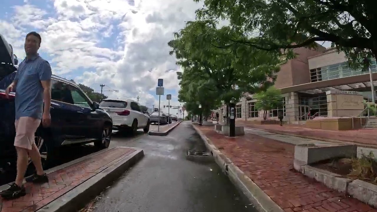 Boston Massachusetts - Agganis Arena - BU Hockey - University - How to Ride Bike Path Comm Ave