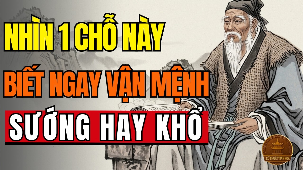 Cổ Nhân Dạy: Nhìn 1 Chỗ Này, Biết Ngay Vận Mệnh Sướng Hay Khổ | Triết Lý Cuộc Sống