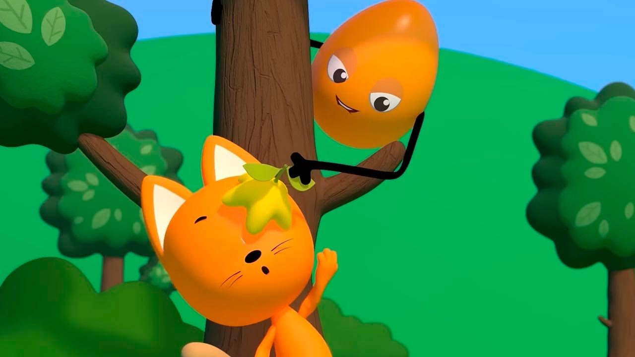 Новая игра Котэ: ВОЛШЕБНЫЕ КРОССОВКИ и наглые ЯЙЦА - Изучаем фрукты