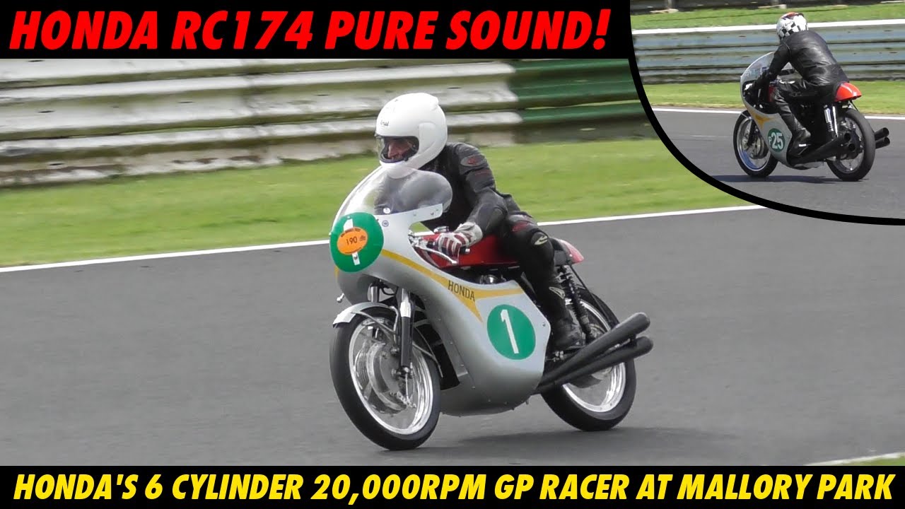Honda RC174 / RC166 PURE SOUND! Honda 6 Cylinder 20,000rpm GP Racer at Mallory Park Bike Bonanza