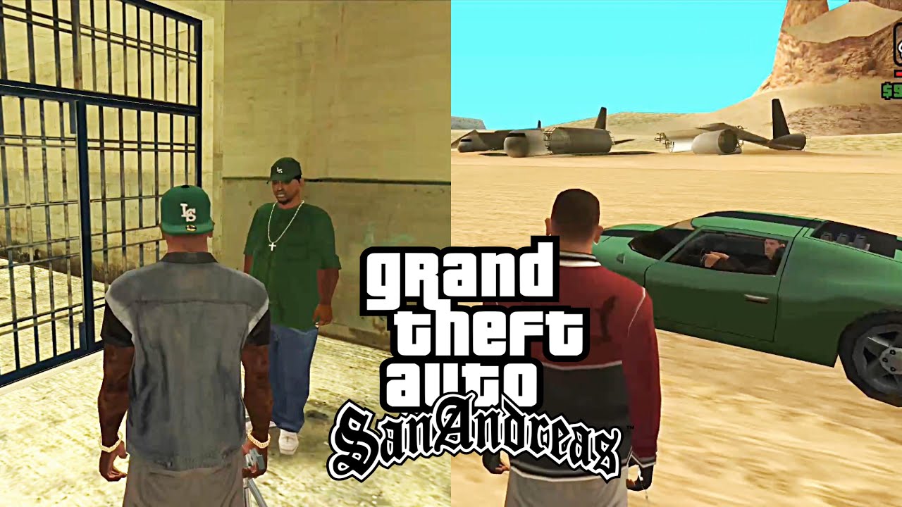 GTA San Andreas Prison Escape Mini game & Chauffeur for Cj Mod Showcase Gameplay 
