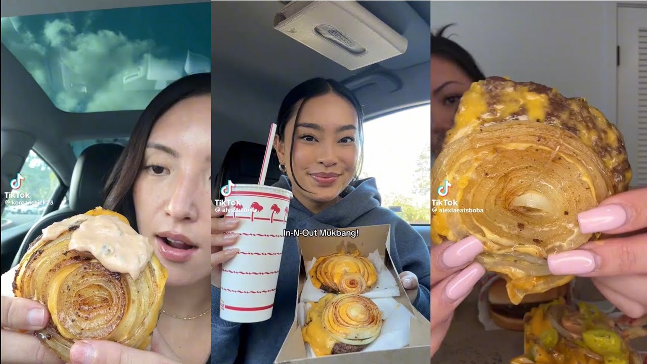 IN N OUT MUKBANG 🍔 FLYING DUTCHMAN GRILLED ONION WRAPPED 🧅🤤