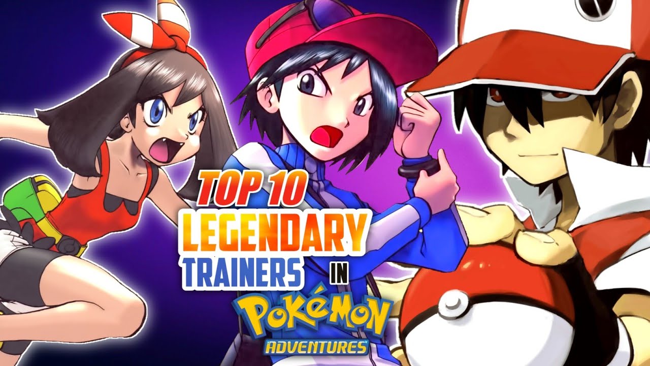 Top 10 Legendary Trainers in Pokemon Adventures || (Hindi)