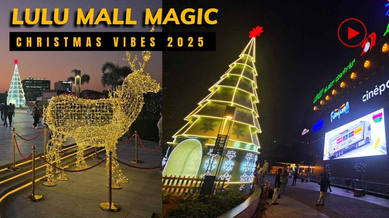 Lulu Mall Christmas Decorations 2025 🎄✨ | Best Place for Christmas & New Year Shopping