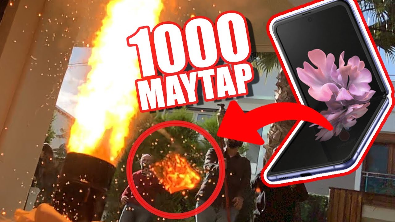 Bu da Katlanamadı#2: Galaxy Z Flip ile Önce Ceviz Kırdık Sonra Roket Gibi Havaya Uçurduk!