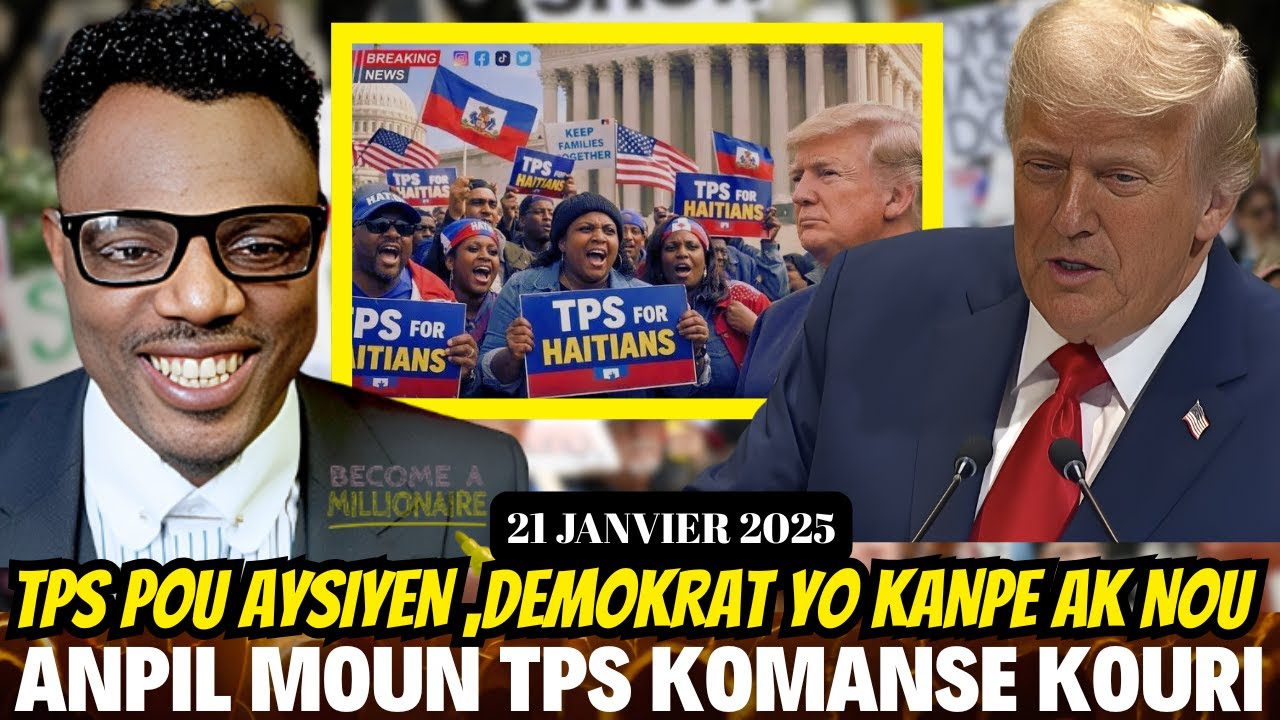 GWO NOUVEL 21 JANVIER;DOSYE TPS AYISYEN AN PRAN YON LOT NIVO.,TRUMP VLE RANPLASE ONU,ESPWA POU AYITI