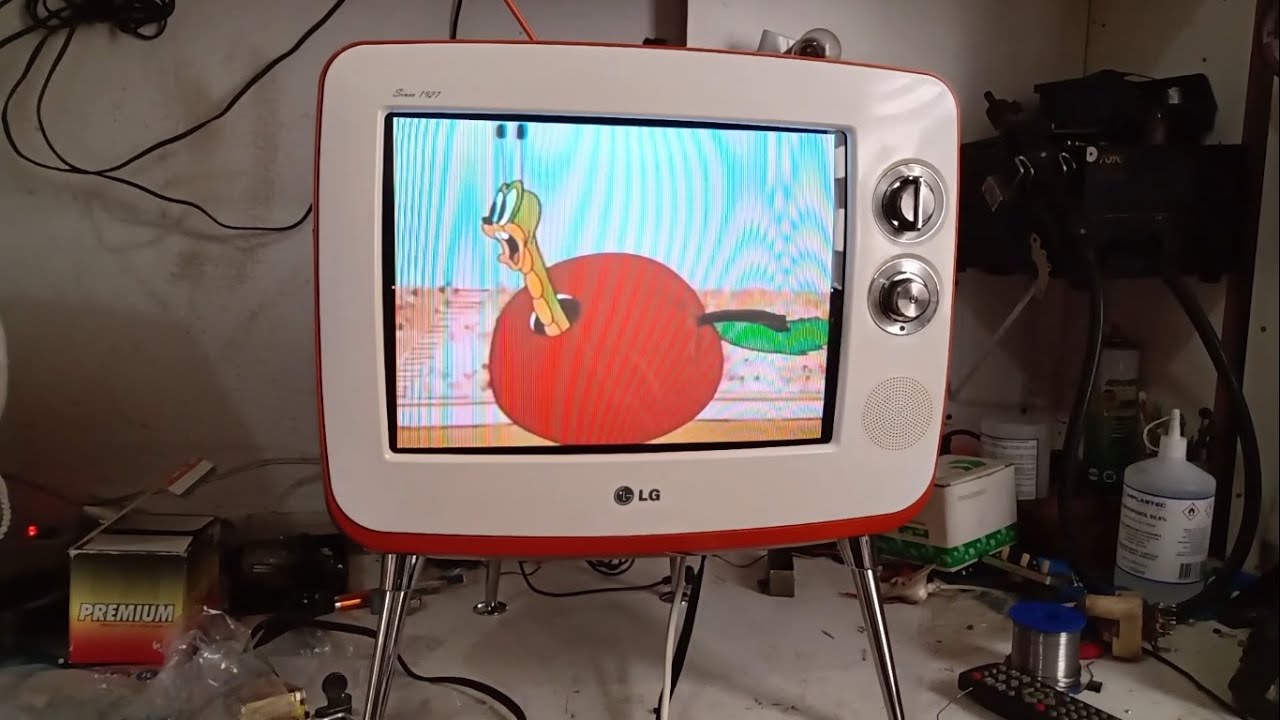 RESTAURANDO OS CROMADOS  TV LG RETRO 14SR1AB