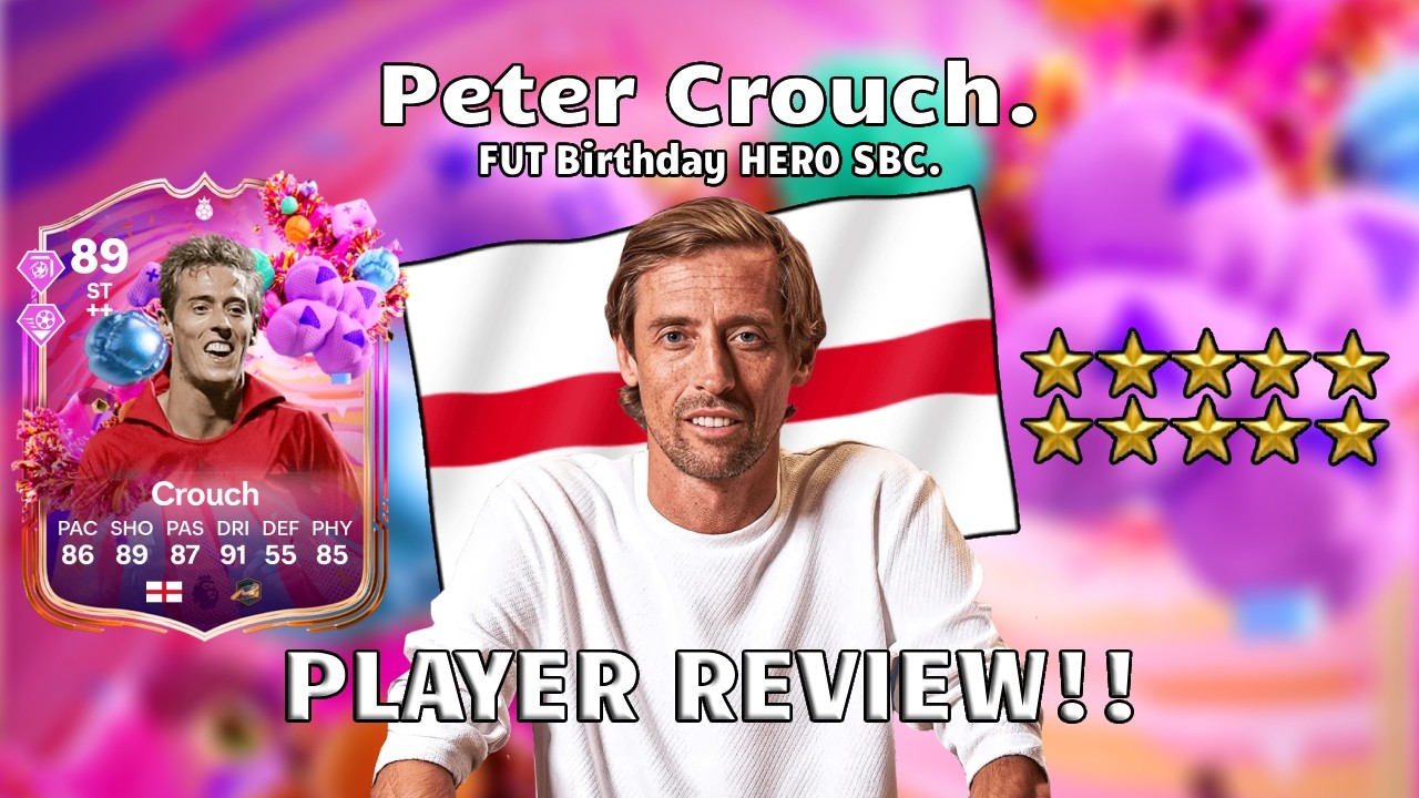 🎂⚽ 89 Rated Peter Crouch Player Review! FUT Birthday HERO Player SBC!⚽🎂 FC 26 Ultimate Team