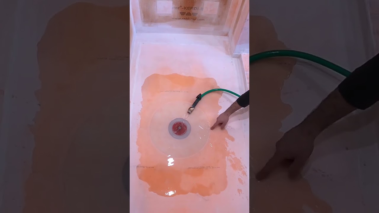 How to Flood Test Curbed Showers - #shorts