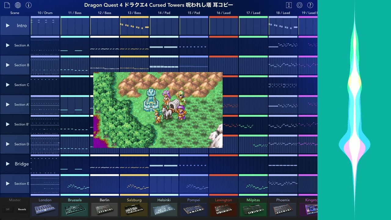 Dragon Quest IV Cursed Towers (Korg Gadget Remix) ドラクエIV 呪われし塔 アレンジ 耳コピー
