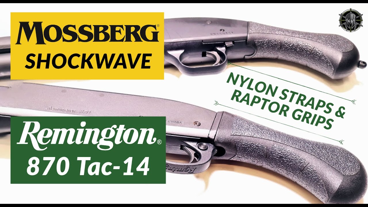 Remington 870 TAC-14 Raptor Grip & Mossberg Shockwave Raptor Grip &ndash; Laser Cut Raptor Grip Tape