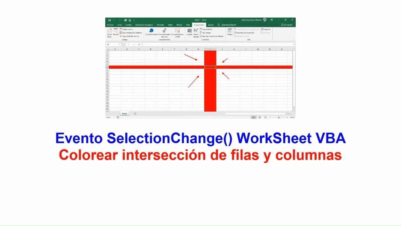 Evento SelectionChange() WorSheet VBA