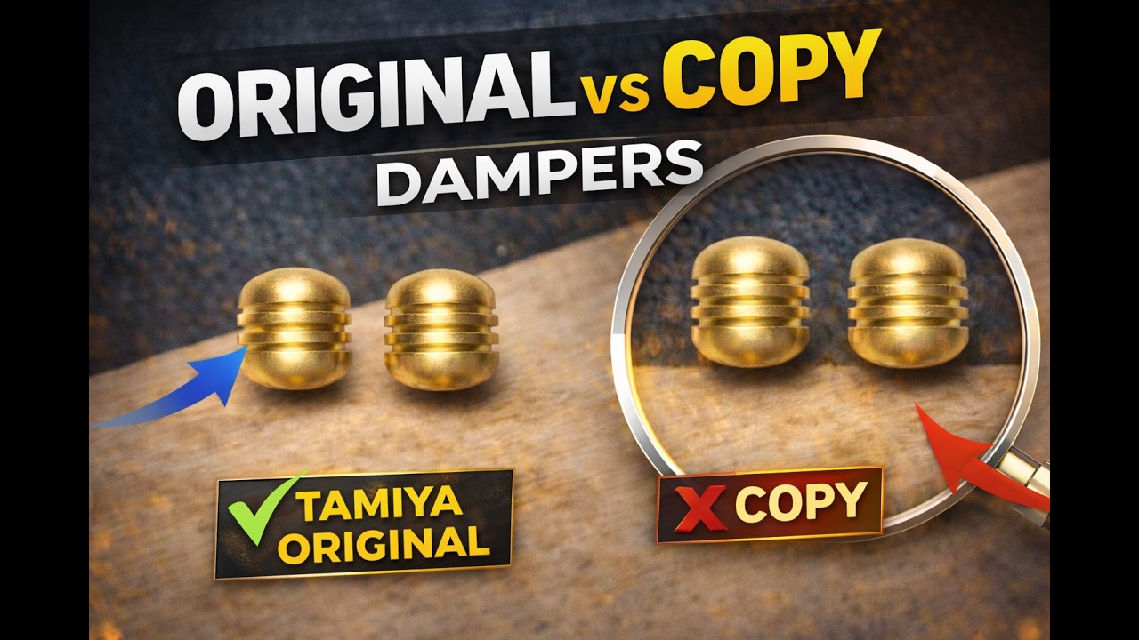 Как распознать поддельные амортизаторы Tamiya Heavy Dampers (не дайте себя обмануть)