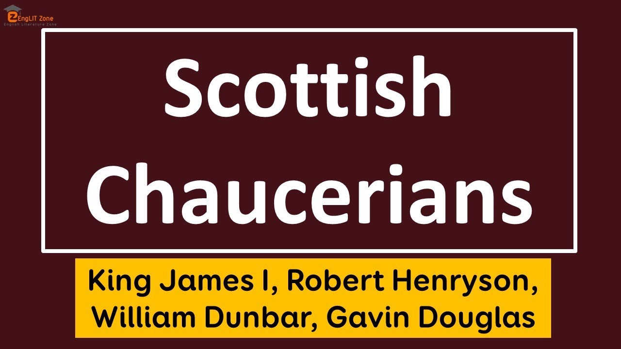 Scottish Chaucerians || Literary Movements in English Literature || UGC NET ENGLISH UNIT 9