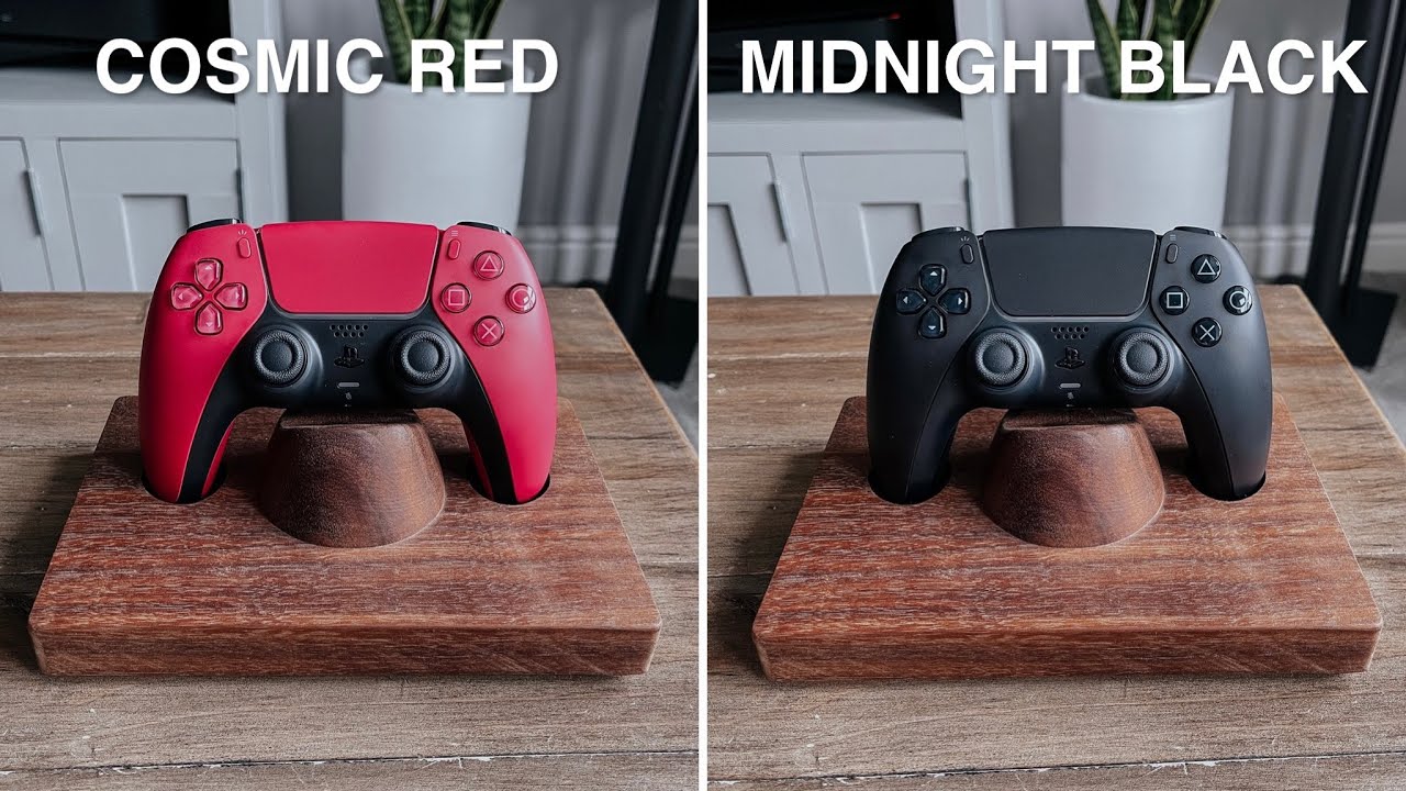 NEW PS5 Controllers: Cosmic Red + Midnight Black!
