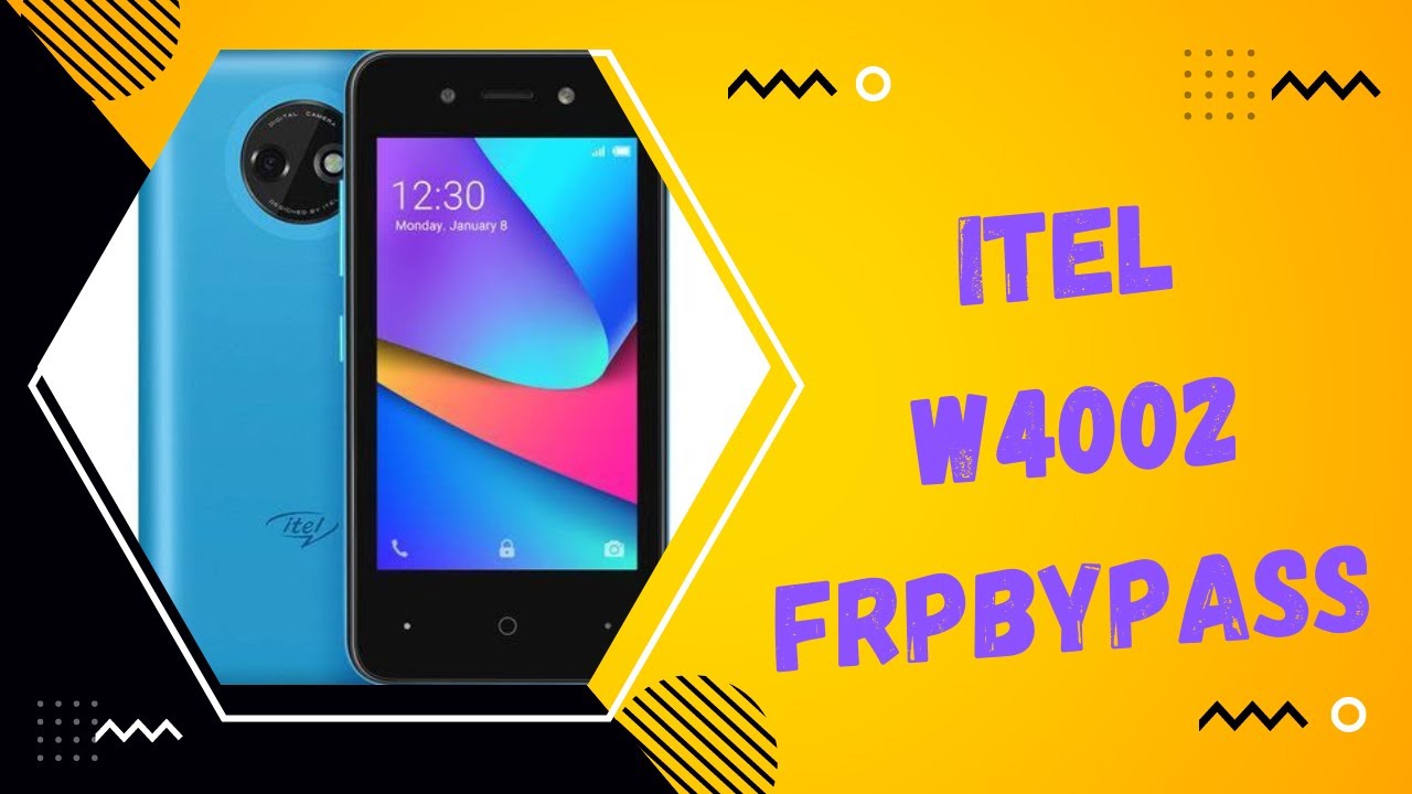 Itel w4002 frp bypass without Pc