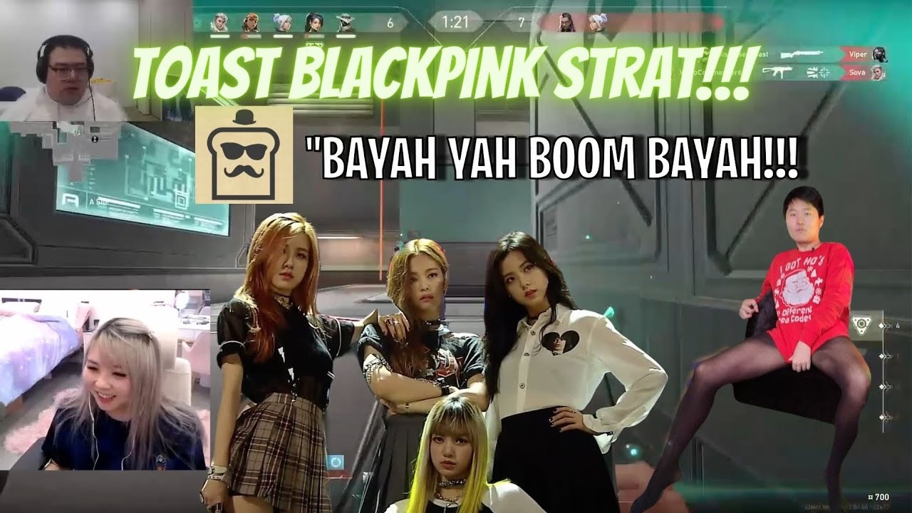 Disguised Toast X Black Pink Valorant Strat I Pokimane 