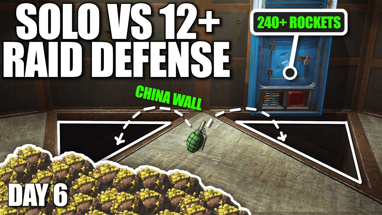 How a 26,000 Hour Solo Defends a 200+ Rocket Raid in Rust...
