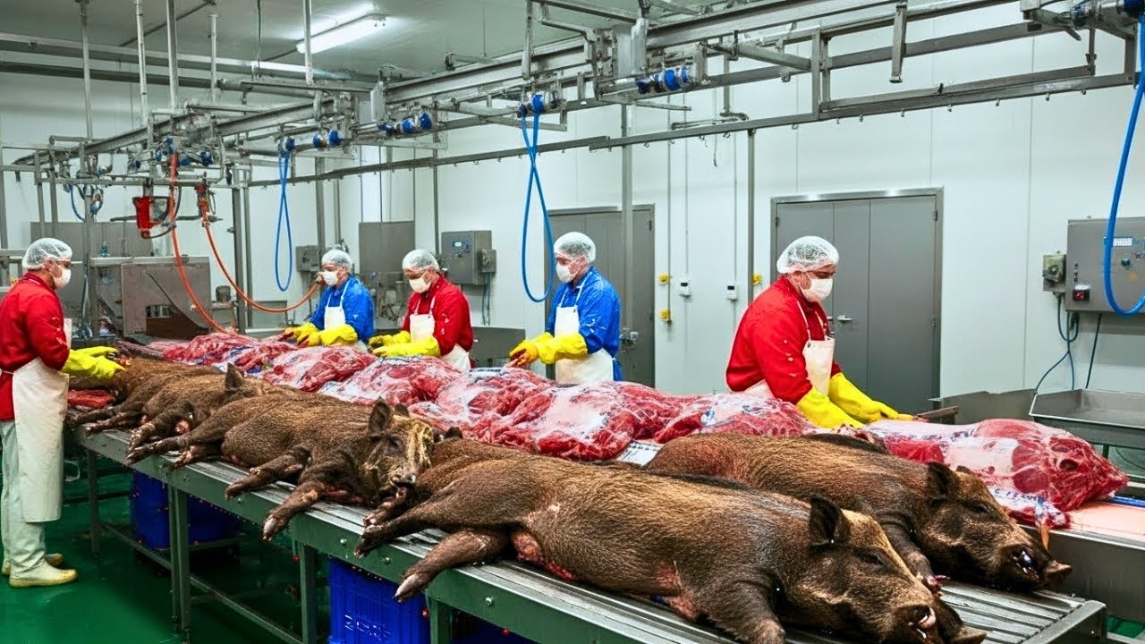 Dentro del PROCESO con el que TEXAS convierte JABALÍES SALVAJES en COMIDA