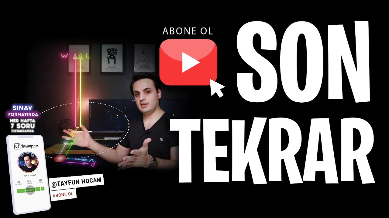 2020 #AYTFİZİK  Son Tekrar 5/10 + PDF Ücretsiz (Çembersel Hareket)