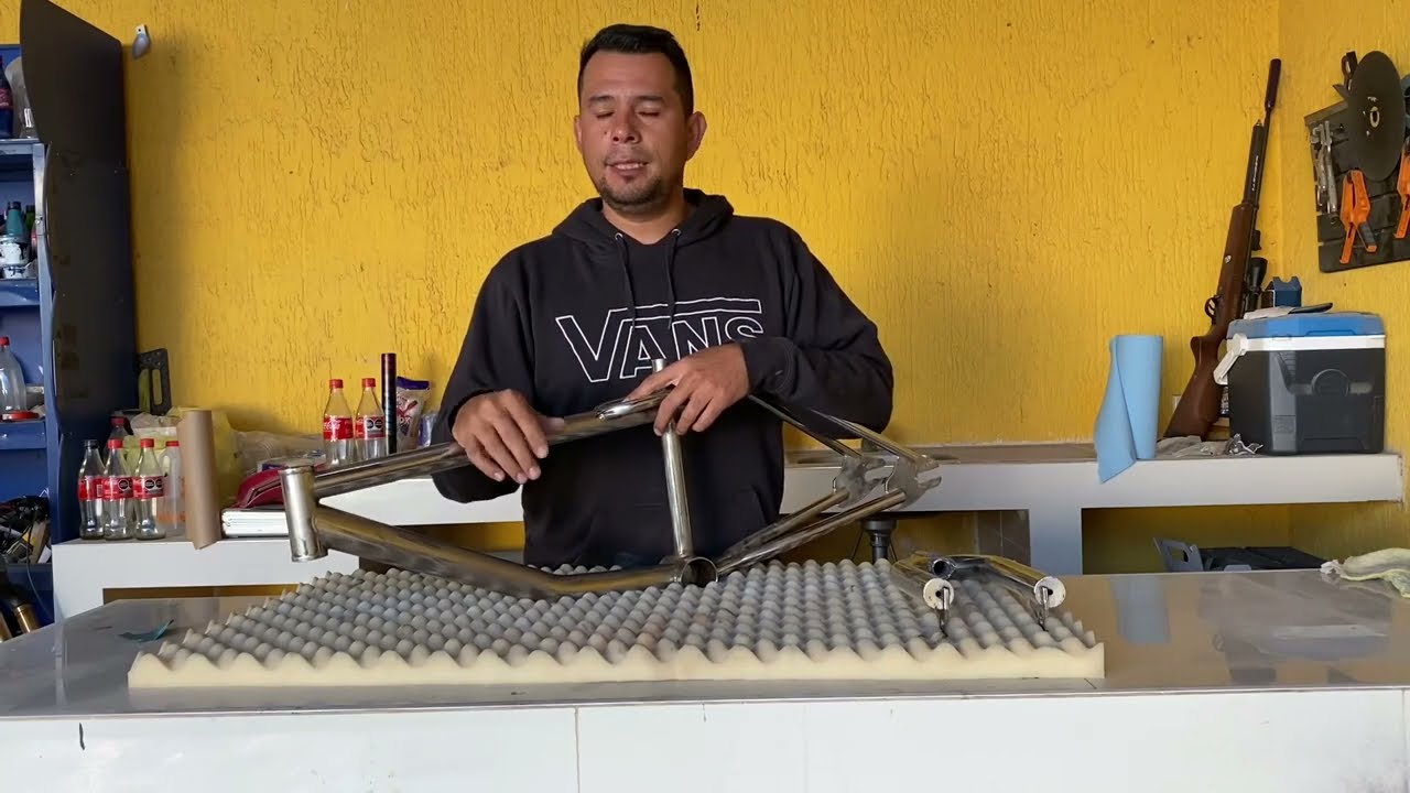 COMO PINTAR MI CUADRO DE BMX CON UN EFECTO EN LA PINTURA (PUEDO PINTAR MI CUADRO CROMADO?)