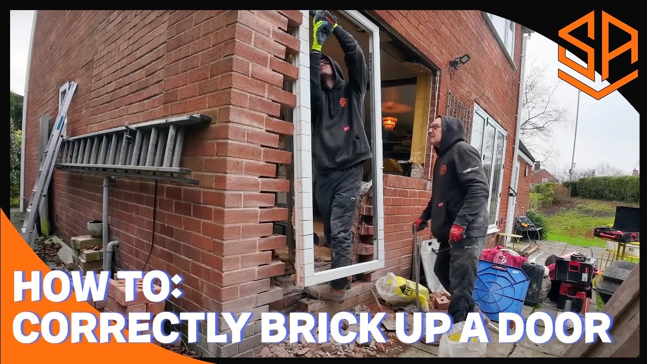 HOW TO BRICK UP A DOOR THE CORRECT WAY
