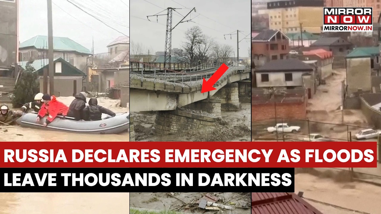 Russia Declares Emergency As Heavy Rain Triggers Flash Floods Leave Thousands In Darkness | Watch