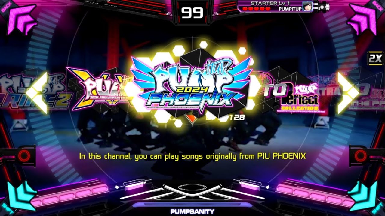 [PumpSanity] Pump It Up XX full song list + Phoenix songs (v2.12.0)
