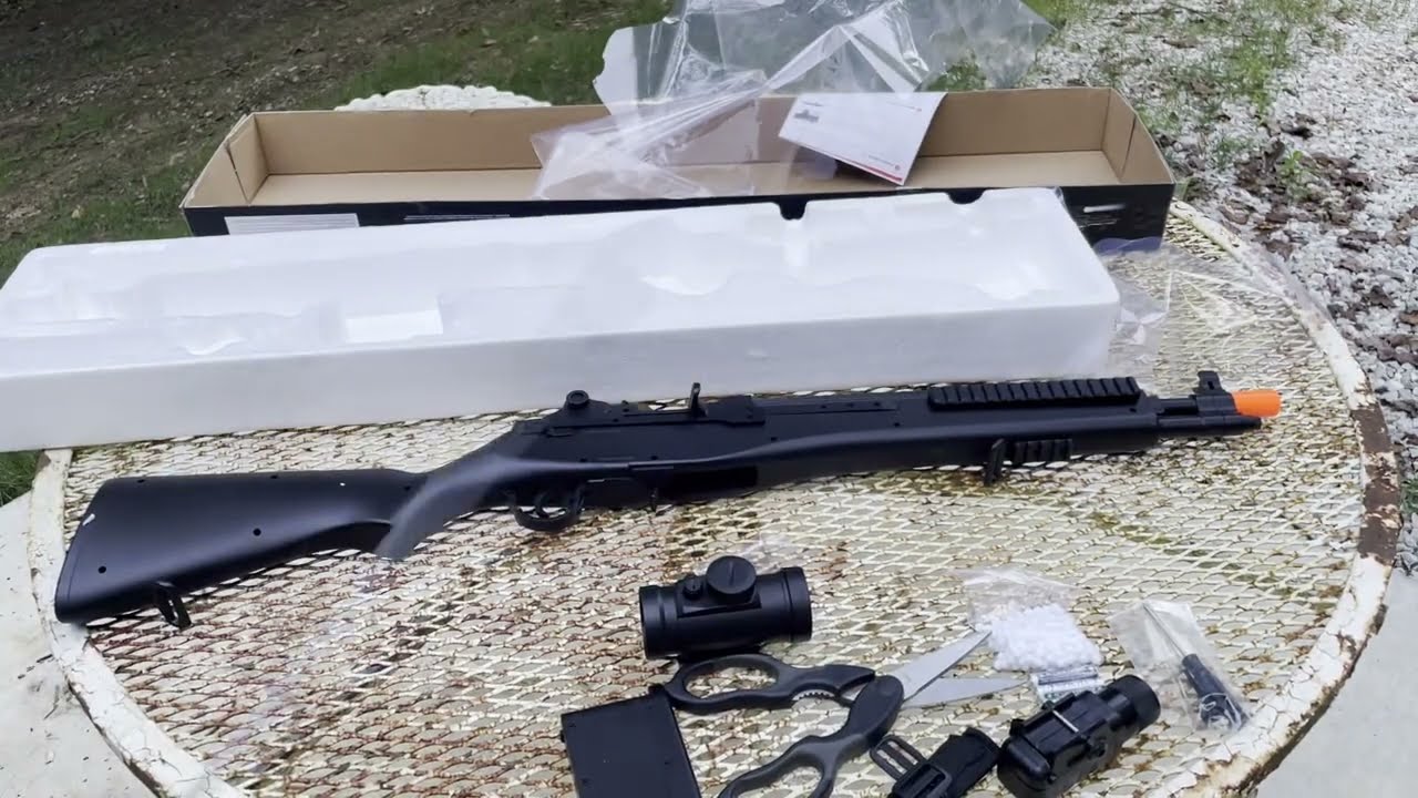 Double Eagle US Socom M14 Springer Gun Review!!