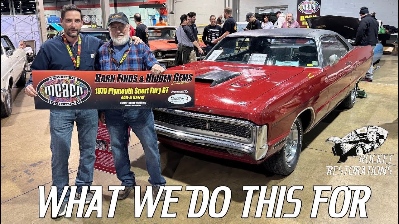 Revealing The 1970 Plymouth Sport Fury GT V-Code 440 6 Barrel Car At MCACN & Next Steps On the Car