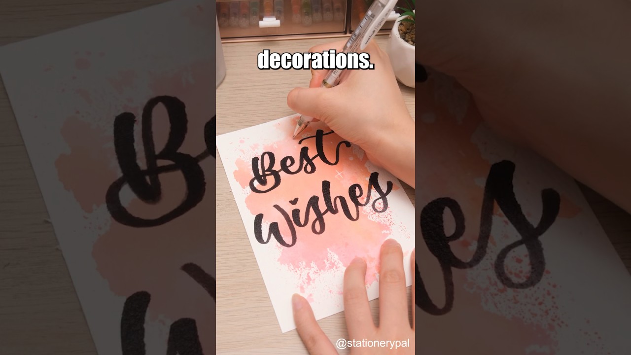 🥰30-second guide to making a simple watercolor background! #shorts