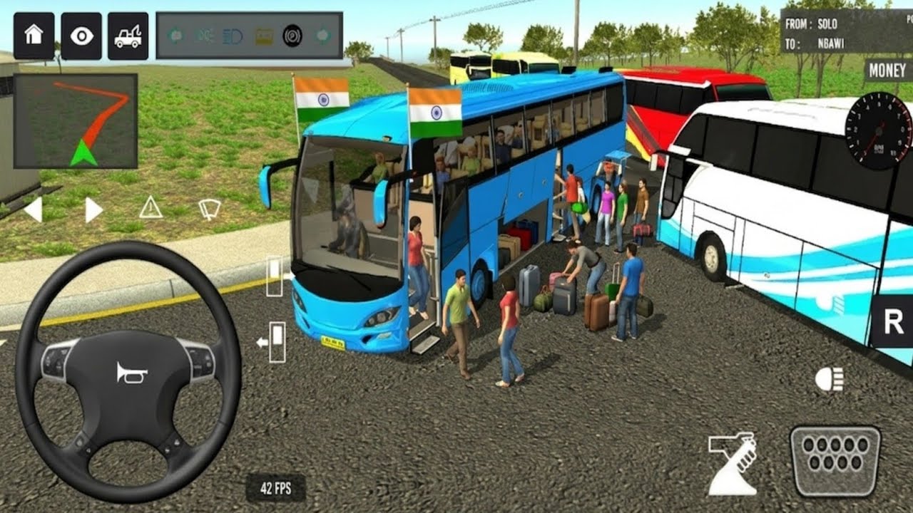 Indonesia Double Decker Bus Driving 🇮🇳🔥 | Euro Coach Bus Simulator Android Gameplay part 65