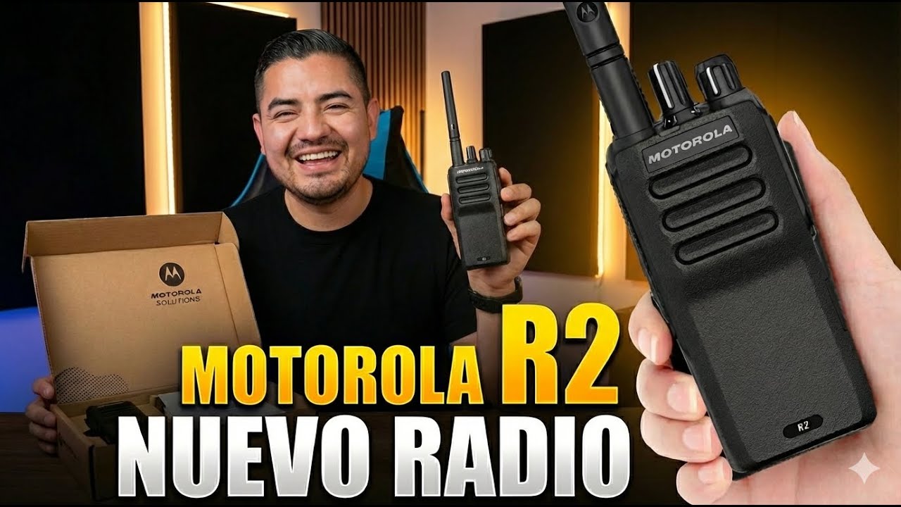 🥇 NUEVA RADIO PORTATIL MOTOROLA R2 ✅ REVIEW