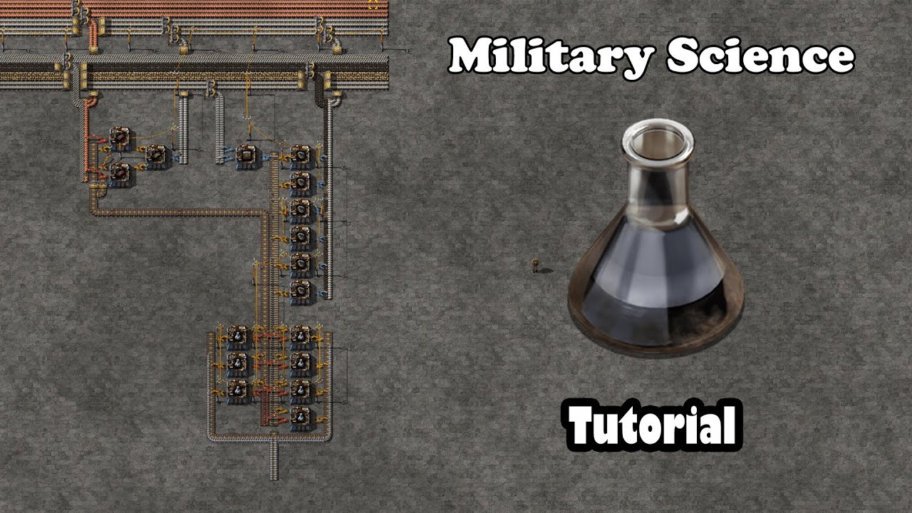 Factorio - Military Science Automation [Tutorial]