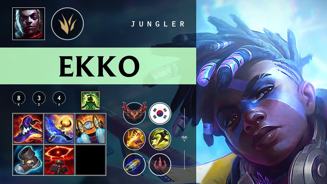 Ekko Jungle vs Malphite - KR Grandmaster Patch 26.01