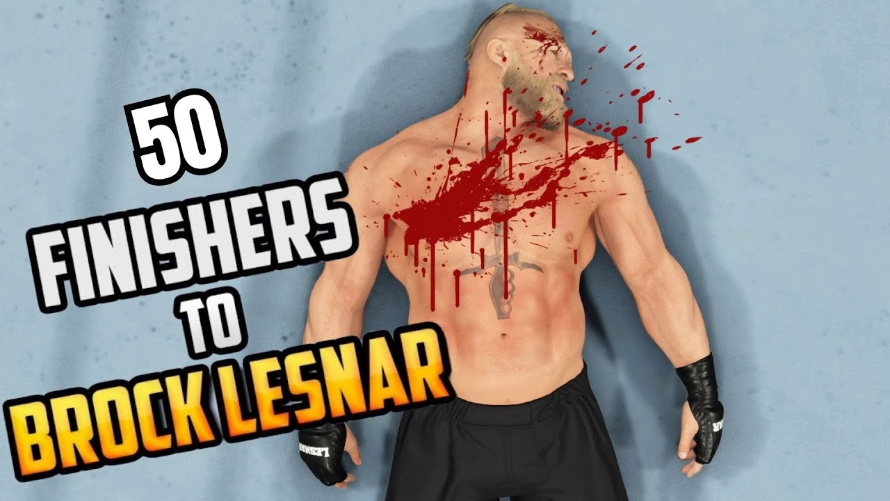 50 Finishers to Brock Lesnar! - WWE 2K23