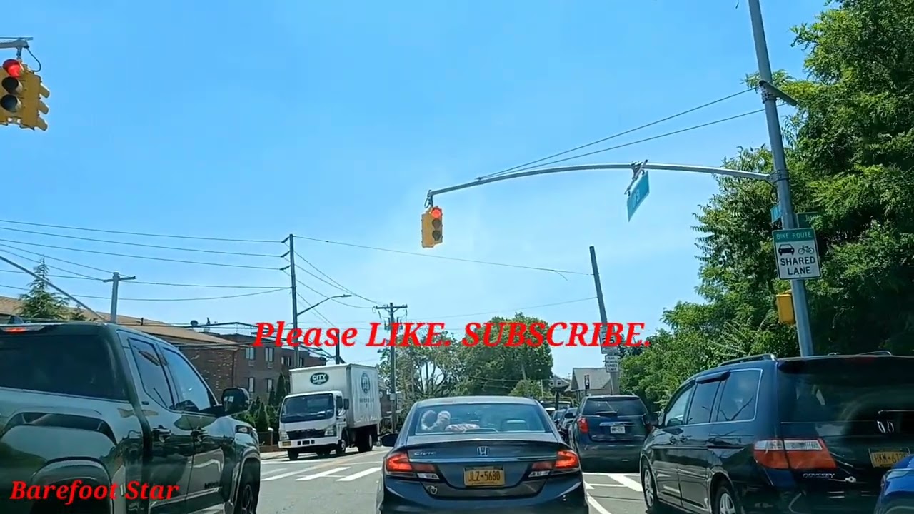 New York Drive Tour Streets of Middle Village, Queens, New York