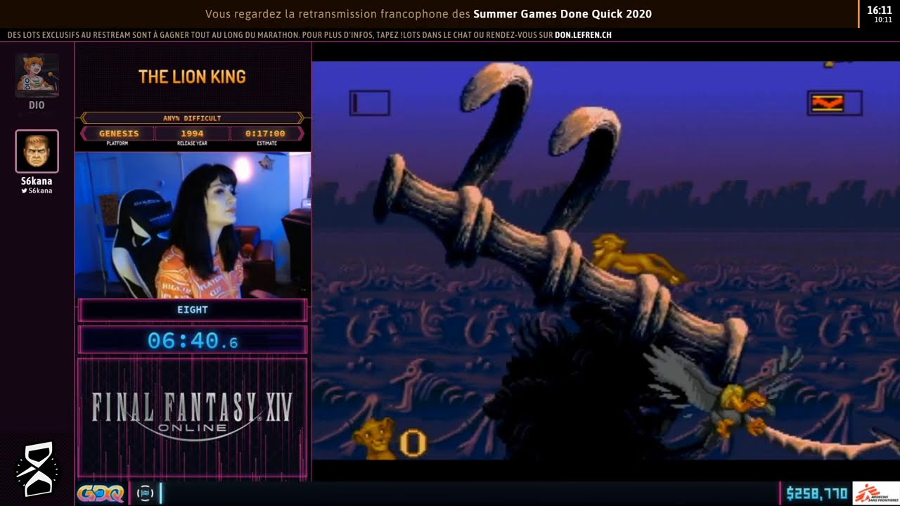 The Lion King en 16:50 (Any% Normal) [SGDQ2020]